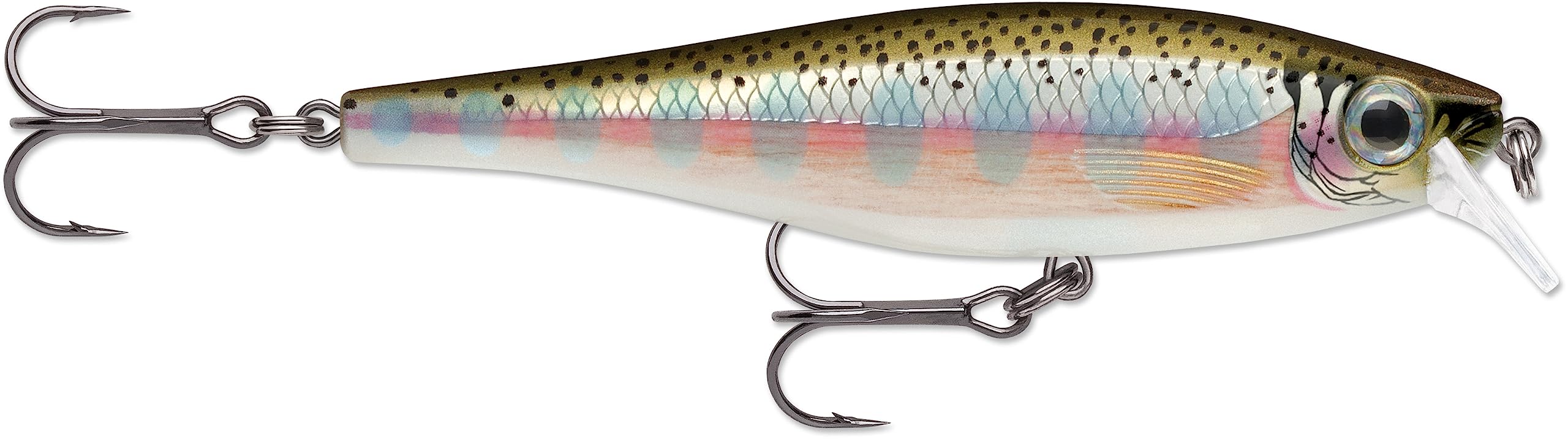 Rapala BX Minnow Lure with Two No. 4 Hooks, 0.9-1.5 m Swimming Depth, 10 cm Size, Rainbow Trout — image 1
