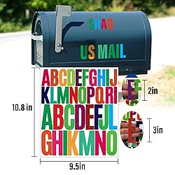 Llewyn 385 Pieces 10 Sheets Letter Stickers,Vinyl