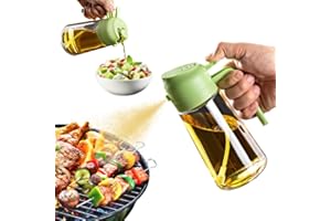 TrendPlain Sprayer - Cooking Oil Spray Bottle, 4.7 oz, Glass, Modern Design, Reusable, Spray Functionality