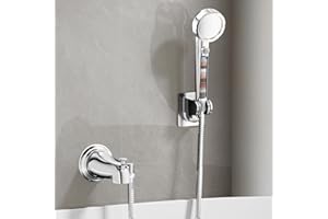 HEROBAI All Metal Bathtub Faucet Sprayer Attachment, Tub Spout with Diverter and Filtered Shower Head, Bathtub Hose Attachmen