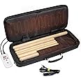 Goodtar Portable Massage Stone Warmer with Car Adaptor Electric Spa Bamboo Massage Sticks Set Hot Bamboo Massage Set - Hot Massage Stone Warmer Double-Sided Heating-Temp Controller - Bigger Heater
