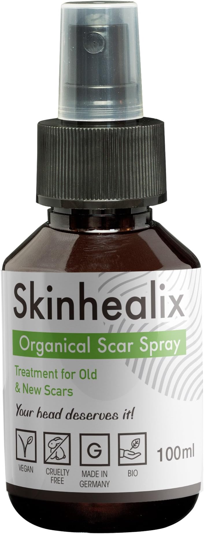 Skinhealix Organic Scar Spray I 3.38 Fl Oz I Treatment for Old and Fresh Scars I Heals Skin by Cleaning the Pores and Removes Blackheads I With Essential Ingredients Including Fennel