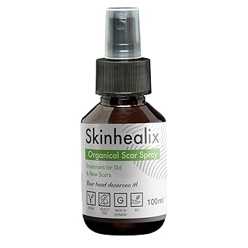 Narbenöl zum Sprühen von SKINHEALIX| Natürliche Linderung bei alten & neuen Narben| Vorbeugendes Spray gegen Akne Narben| 100