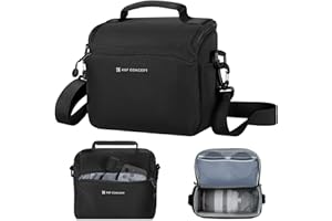 K&F CONCEPT Camera Sling Bag Small Crossbody Camera Case DSLR/SLR/Cute Compact Shoulder Photography Bags for Photographers