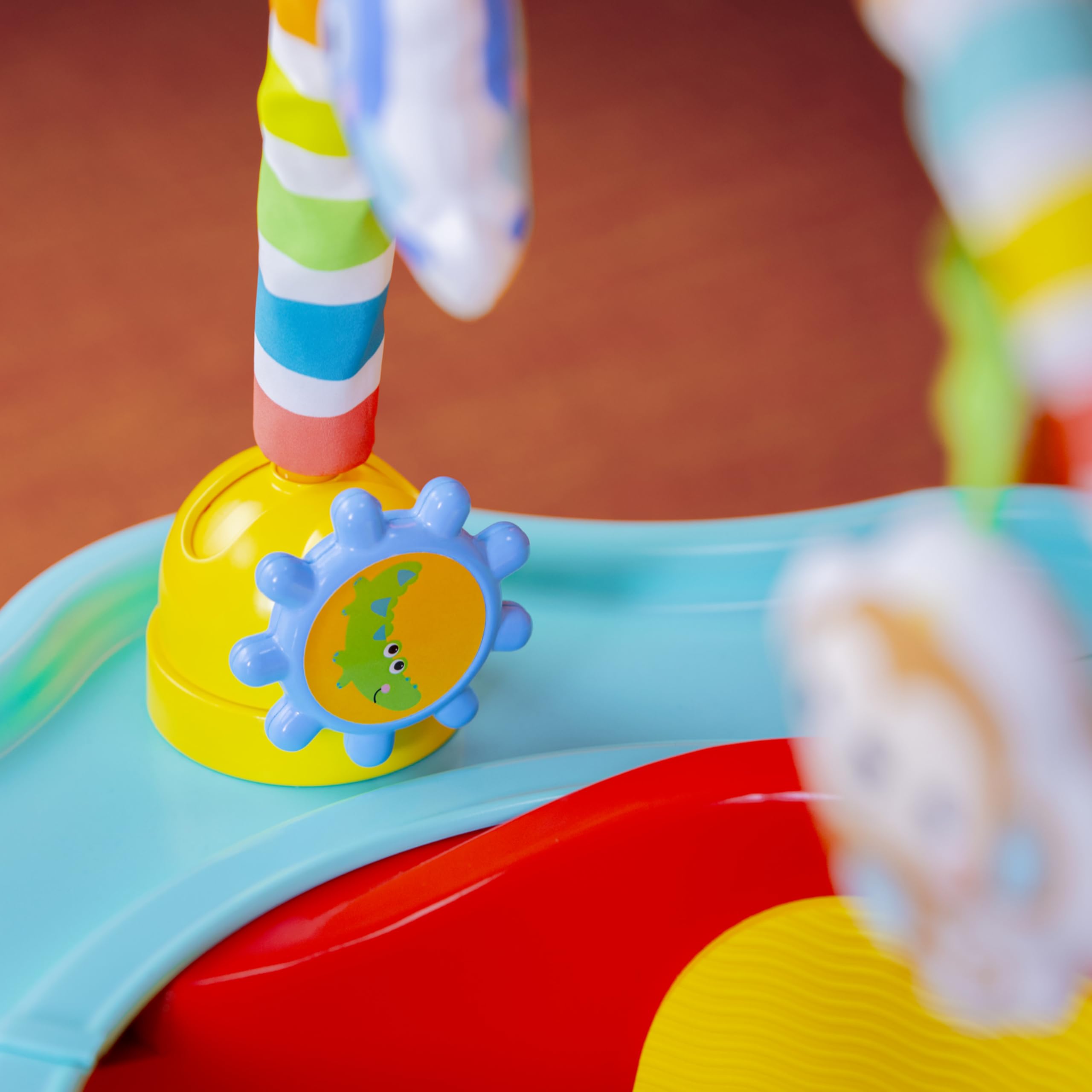 Bright Starts 3-in-1 SuperSeat Playful Paradise, Baby Activity Seat with Toys, Snacking Tray, Booster Seat, BPA Free Tray, Unisex, 6 Months +