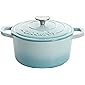 Crock-Pot Artisan Round Enameled Cast Iron Dutch Oven, 3-Quart, Aqua