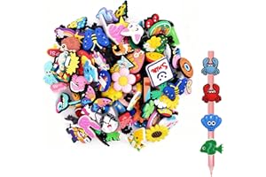 Lqucwepp 100PCS Pencil Charms,Random Different Pencil Topper Decoration,Pen Topper Student DIY Pencils Clips Charms Accessori