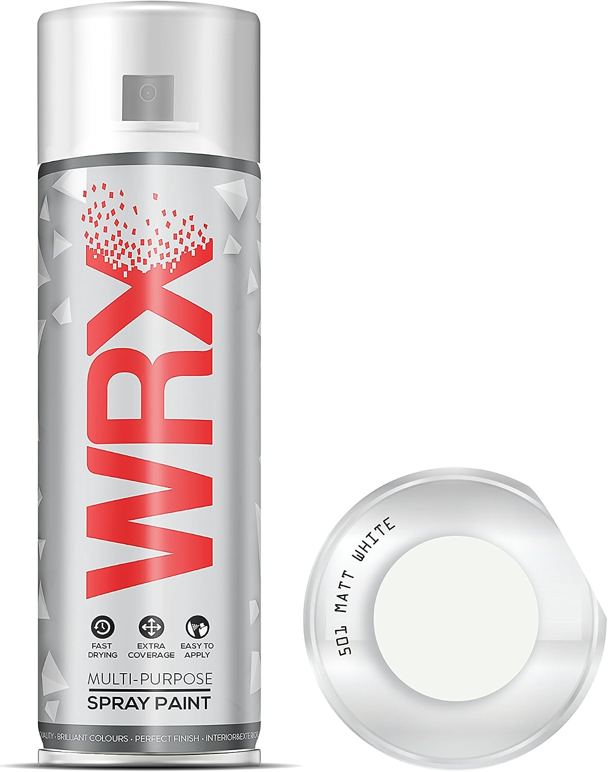 WRX Spray Paint 400 ml - Matt White 501, 400 g (Pack of 1)