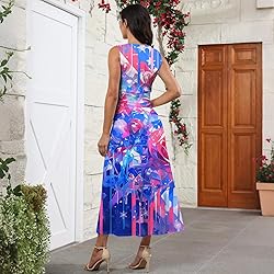 CHRATLHI USA Dresses for Women Sexy Summer Flowy