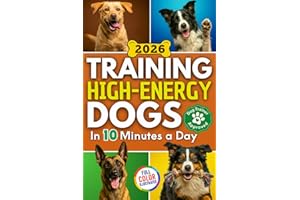 Training High Energy Dogs: Transform Active Breeds Like Border Collies, Labs & Shepherds in 10 Minutes a Day With Easy Routines, Brain Games & Proven Methods for Calm Obedience, Focus & Fulfillment