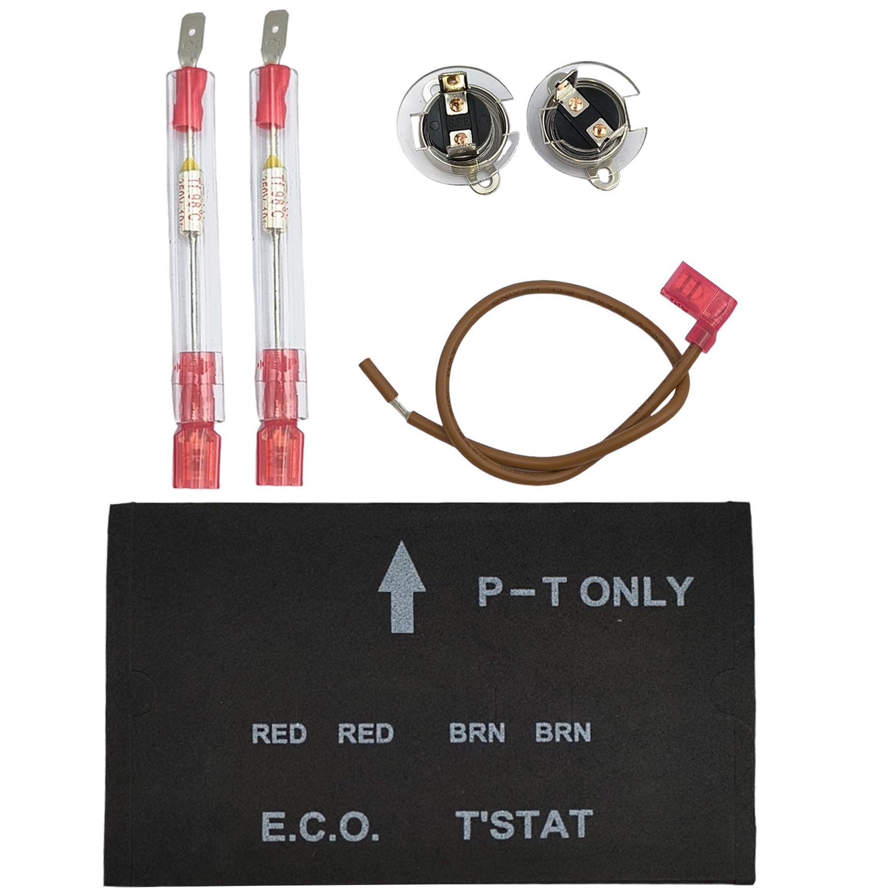 RV Water Heater Thermal Cutoff Kit with ECO Thermostat Assembly Compatible with Atwood 93866 91447 Models