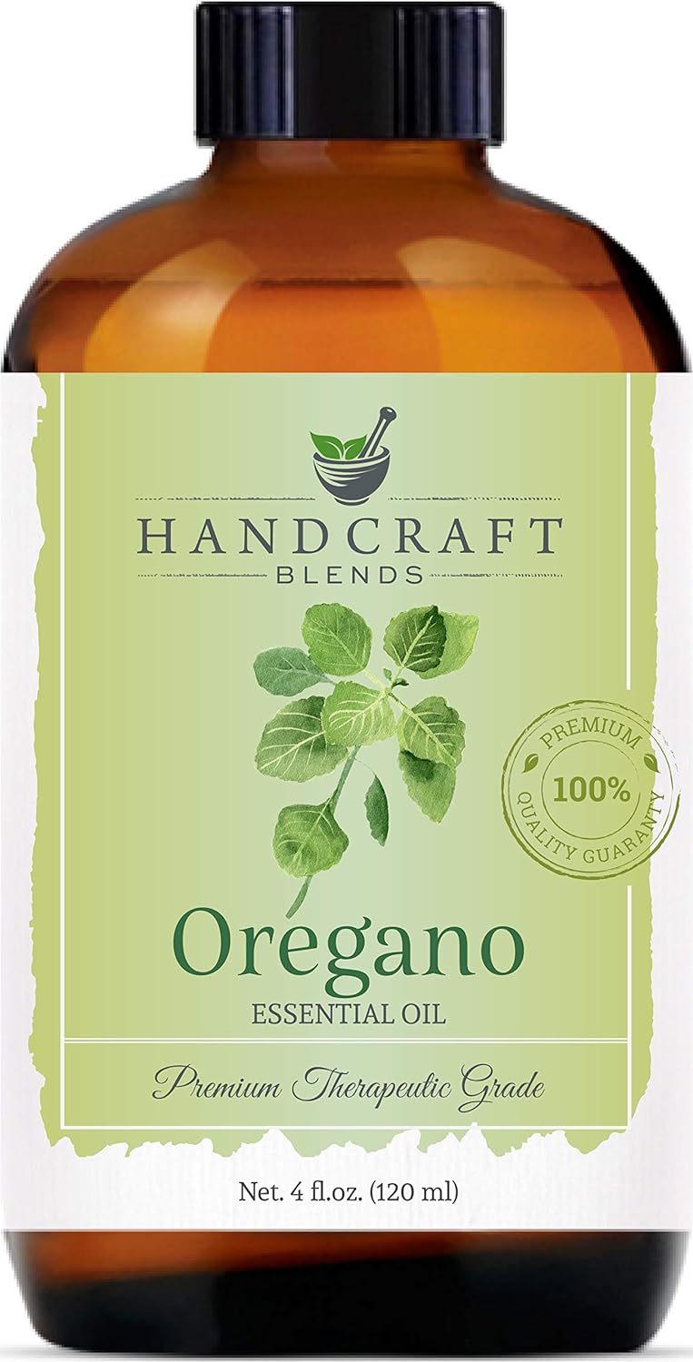 Handcraft Oregano Essential Oil - 100% Pure and Natural - Premium Therapeutic Grade with Premium Glass Dropper - Huge 4 fl. oz: Beauty