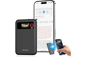 AKALULI AI Voice Recorder with Transcription Summarize - Audio Recording Device with Playback for Phone Calls Lectures Meetings Interviews, APP Control Support 59 Languages Noise Reduction 64GB Memory