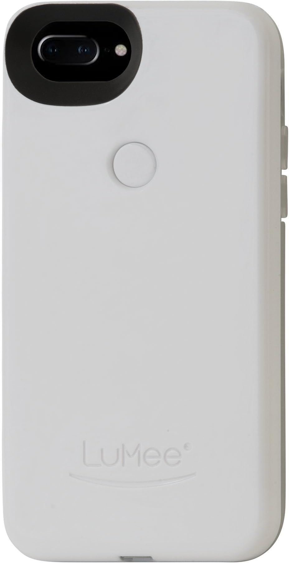 LuMee L2-IP7PLUS-WHTGLS LED illuminated Selfie Case for Apple iPhone 8/7/6s/6 Plus in White Gloss