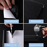 Abyssaly Wood Effect Sticky Back Vinyl Wrap 30cm x 200cm Black view 2