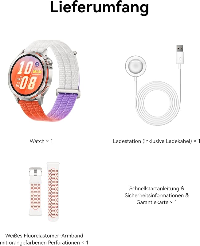 Watch GT Runner 2 Smartwatch, GPS Marathon Laufuhr, Orange