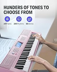 Donner Keyboard Piano 61 Key, Electric Keyboard Kit