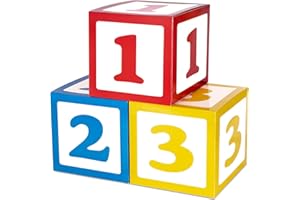 Dripykiaa 123 Friend Street Party Decorations 30 x 30cm Truck or Treat Decoration Boxes Party Favor Balloon Box Toys Inspire Story Birthday Party Decor Supplies for Theme Parties Celebration