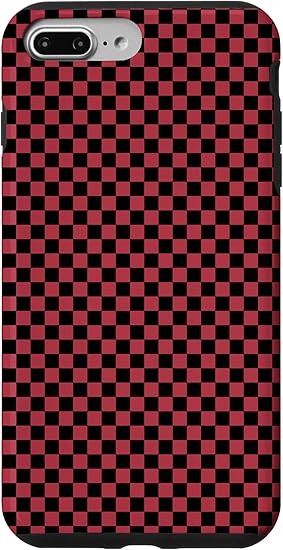 checkerboard red and black