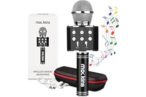 Mockins Wireless Bluetooth Karaoke Microphone with Built in Bluetooth Speaker All-in-One Karaoke Machine | Compatible with An
