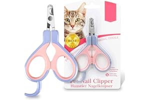 EooCoo Dog & Cat Pets Nail Clippers with Safety Lock Sturdy Non Slip Handles - Professional Grooming Tool for Large and Small Animals