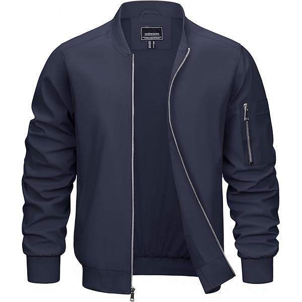 MAGCOMSEN Black Jacket Lightweight Windbreaker Spring Fall Jackets