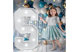 BUGAME Marquee Letters 3 Feet Tall, Cool White Light Up Letters S, Large Marquee Letter for Birthday Anniversary Graduation Party Decoration, XMas Letters for Christmas（DIY Kits）