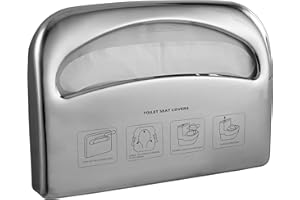 POLASEN Toilet Seat Cover Dispenser Wall Mount Holder Stainless Steel Heavy Duty