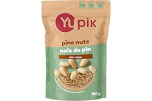 Yupik Pine Nuts, 100 g, Gluten-Free, Kosher, Smooth & Creamy Pine Kernels, Raw Nuts, Shelled, Unsalted, Unroasted, Oil-Free, 