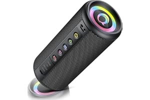 Portable Bluetooth Speaker, Bluetooth 5.4 Wireless Speaker with 20W HD Loud Stereo Sound, 20H Playtime, IP7 Waterproof, LED L