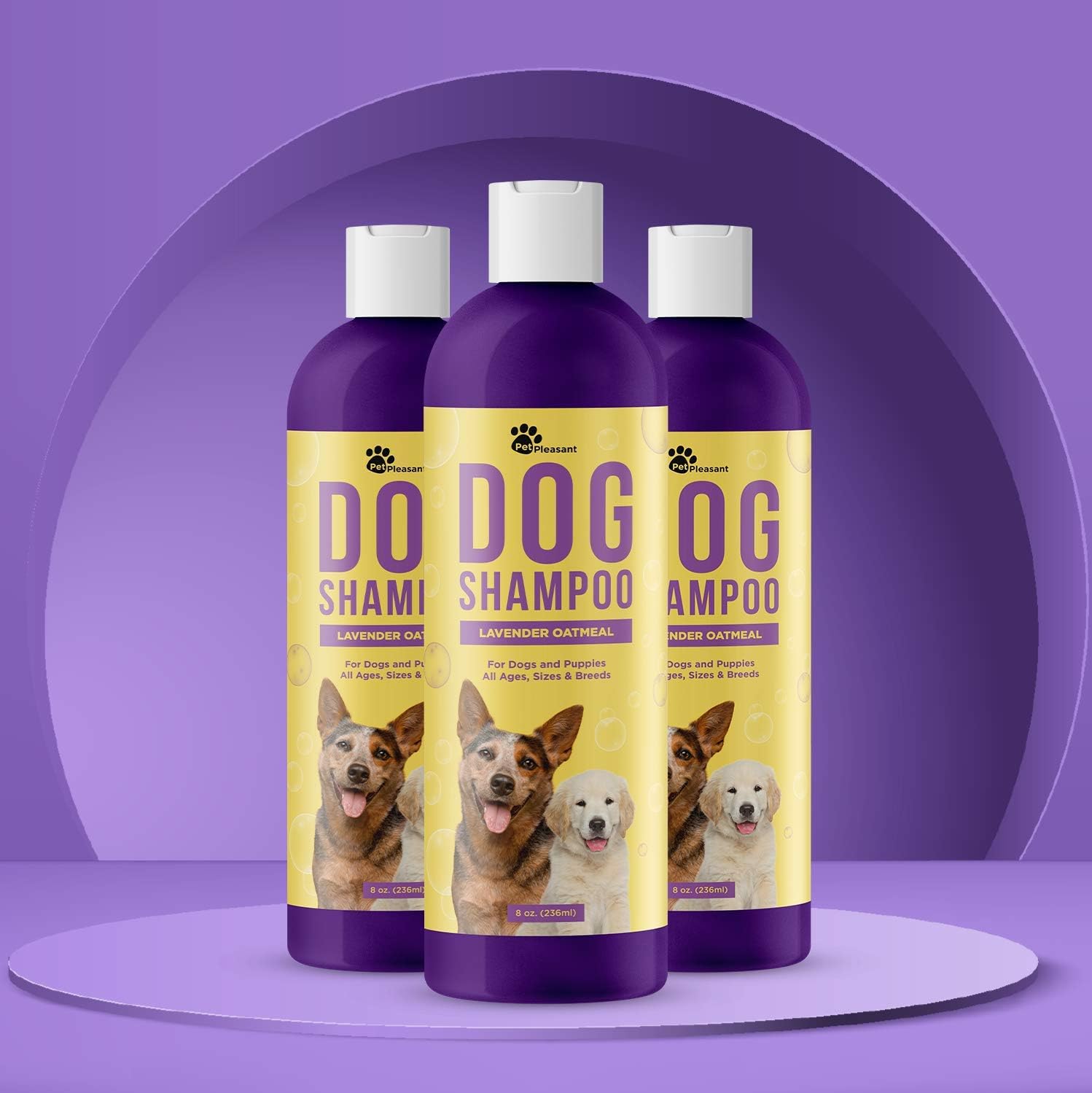 Natural Dog Shampoo with Colloidal Oatmeal - Puppy Shampoo for Dog Bath with Lavender Essential Oil Dog Wash - Pet Odor Eliminator Dog Shampoo for Smelly Dogs and Pet Grooming PACKAGING MAY VARY
