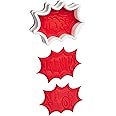 Tovolo Burst Reversible Templates Set of 6 Stamps, Comic Book Cookie Cutter, Dishwasher-Safe, Red