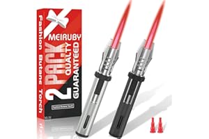 Stocking Stuffers Gifts for Men Dad Adults, Lightsaber Torch Lighter Flame Butane Lighter M32 Black/Silver