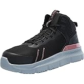 Timberland PRO Women's Setra Mid Composite Safety Toe Industrial Athletic Work Shoe, Black/Grey/Rose-2024 New, 9 M US