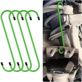 Stacool 2PCS Brake Caliper Hangers,Brake Caliper Tool/Brake Caliper Compression Tool for Changing Brake Pads,Braking,Universal Automotive Tools Brake Caliper Hooks with Rubber Caps (2, Green)