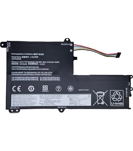 Amazon.com: Vvsialeek L15C3PB1 52.5Wh Laptop Battery Compatible