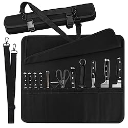Chef Knife Bag With 24 Slots Cutlery Knives Holders
