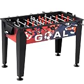 Hall of Games 54in Arcade Foosball Gaming Table Standard Size, Durable and Stylish with Tabletop Sports Soccer Balls, Perfect for Family Game Rooms