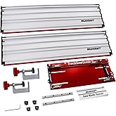Milescraft 1409 Track Saw Guide - Universal for 7-1/4" Circular Saws, 50" Cutting Range, 2" Depth, Aluminum