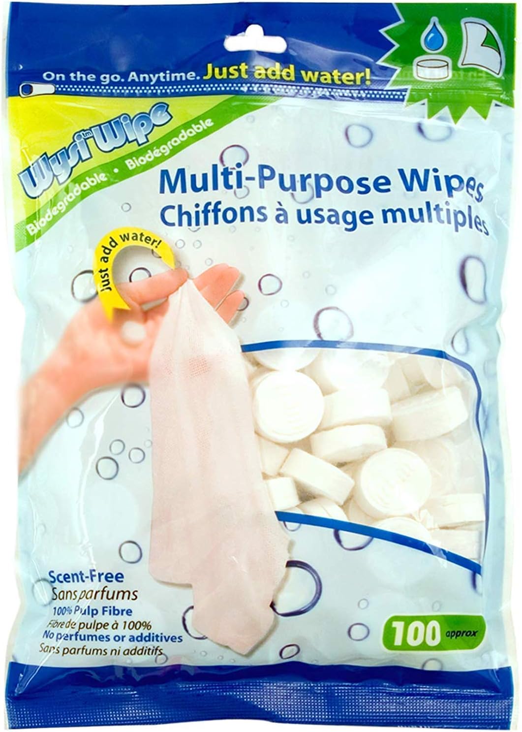 Amazon.co.jp Wysi Wipe MultiPurpose Wipes 100 Pack Just Add Water