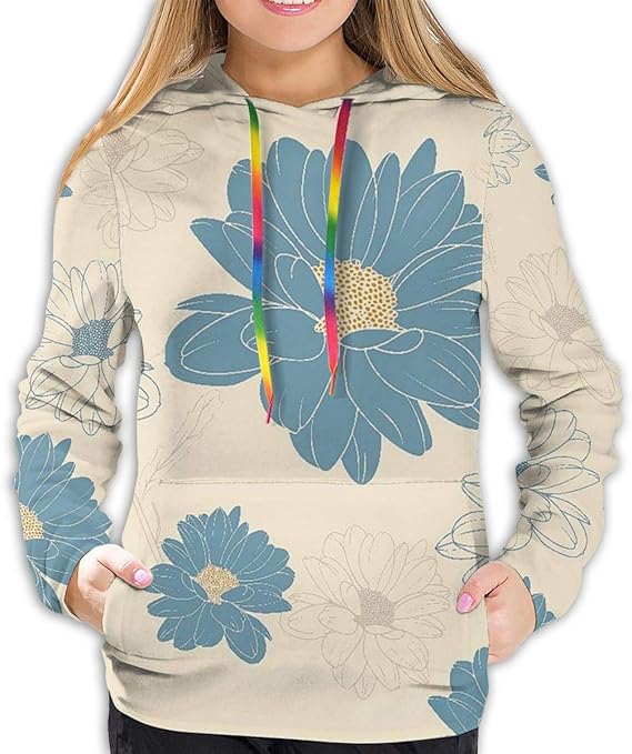 Amazon Co Jp レディース パーカー フード付 ひまわり 女性パーカー レディース プルオーバー 長袖 トップス 春秋冬 フード付き 3dプリント おしゃれ 服 ファッション小物