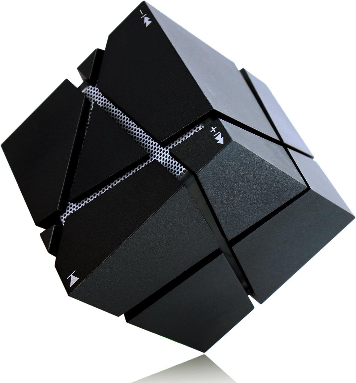 XGL Cube Ultra-Portable Wireless Bluetooth Speaker Travel Music Box with Microphone LED Light Bluetooth TF Card Aux Supportive