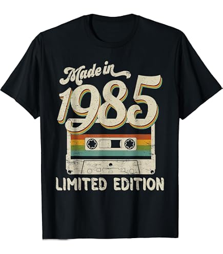 Amazon.com: 1985 Vintage Shirt Birthday Gift T-Shirt Retro Style T