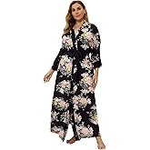 Super Shopping-zone Women's Plus Size Long Robes Kimonos Plus Size Maternity Robes Delivery Robes Sleepwear