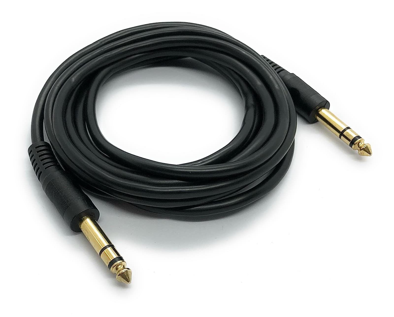 Ome Audio 6.35mm Jack to 6.35mm Jack (Male to Male) Gold Plated Stereo TRS Cable (3m)