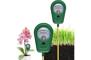 MICGER 3-in-1 Soil Test Kit, Soil Moisture Meter/Soil ph Meter/Fertility Soil Tester, Soil Hygrometer for Garden, Farm, Plant, Outdoor, Indoor, Lawn Care Moisture Meter for Hous Plants (No Battery Needed)