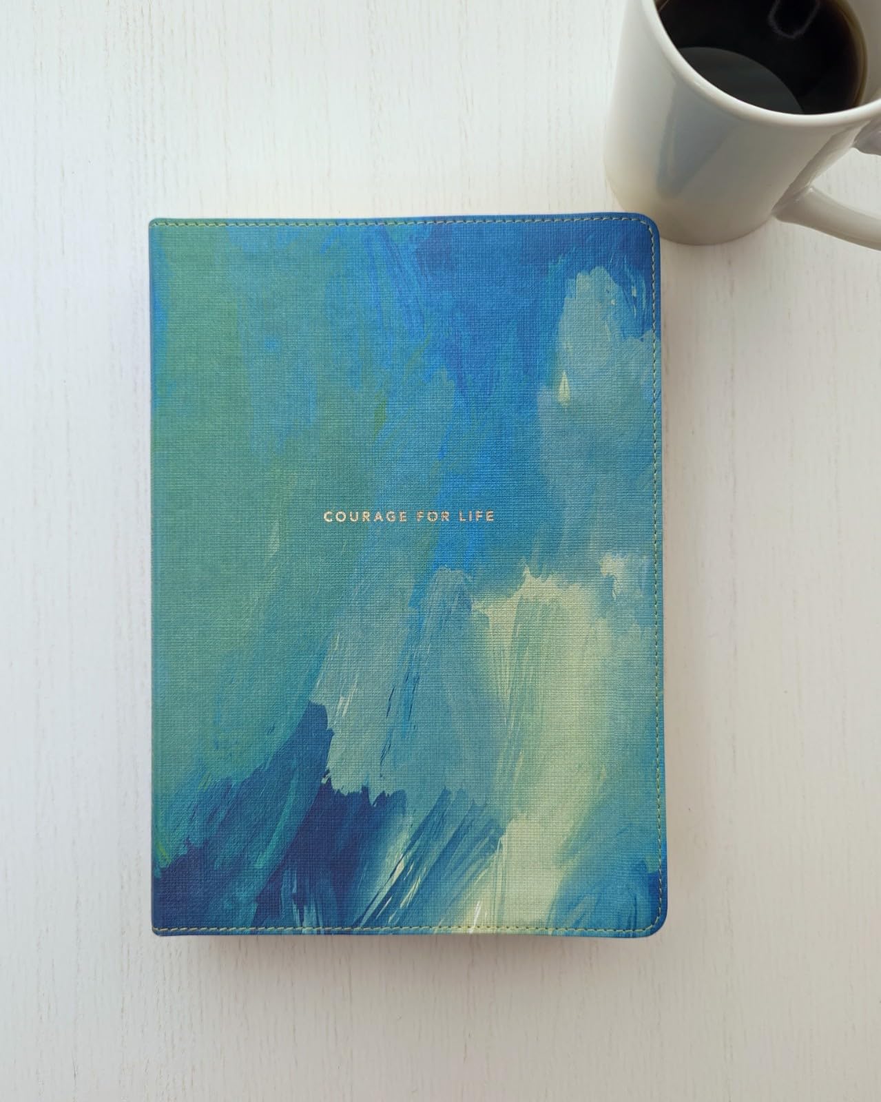 NLT Courage For Life Study Bible for Women, Filament Enabled (LeatherLike, Brushed Aqua Blue) NLT Courage For Life Study Bible for Women, Filament Enabled (LeatherLike, Brushed Aqua Blue) Imitation Leather