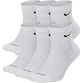 Nike Everyday Plus Dri-FIT Cushioned Ankle Athletic Training Casual Socks - 6 Pack