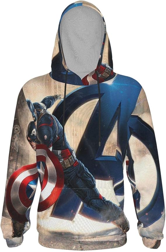 Amazon Co Jp キャプテン アメリカ パーカー 男の子 女の子 カジュアル 長袖 Tシャツ おしゃれ 春秋冬 着服 トップス プルオーバー スウェットパーカー キッズ ジュニア スポーツ カジュアル パーカー フード付き 男女兼用 服 ファッション小物