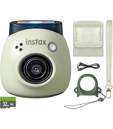 Amazon.com: FUJIFILM INSTAX PAL Fuji Digital Camera Milky White +